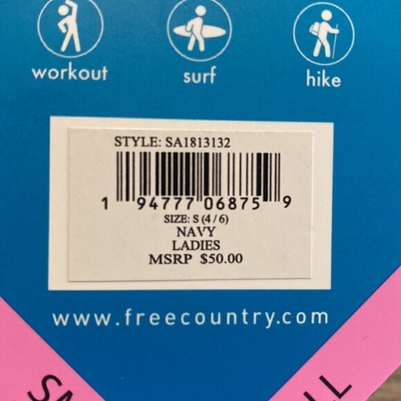 Free Country Sun Block Swim Shirt Women’s Size S UPF 50 - Picture 3 of 3